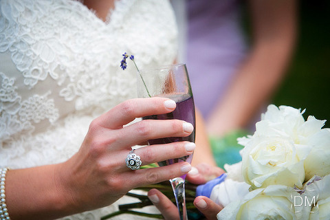 Old Edwards Inn Wedding post ceremony lavendar cocktail.