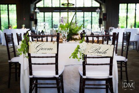 Old Edwards Inn wedding details at reception site, the Farm. 