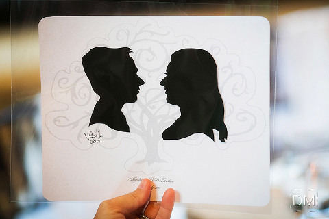 Old Edwards Inn Wedding featuring Silouette artist detail.