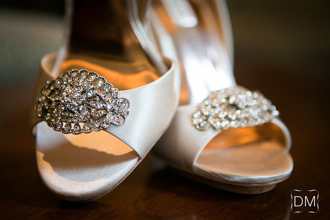 Bridal shoe details atlanta wedding photography