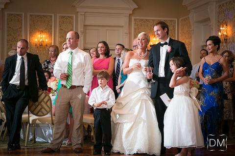 wedding reception at Cherokee Town club