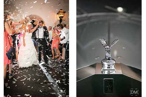 Confetti exit cherokee town club wedding