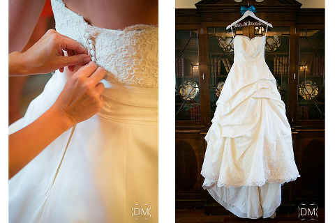 Bridal dress details atlanta wedding photography