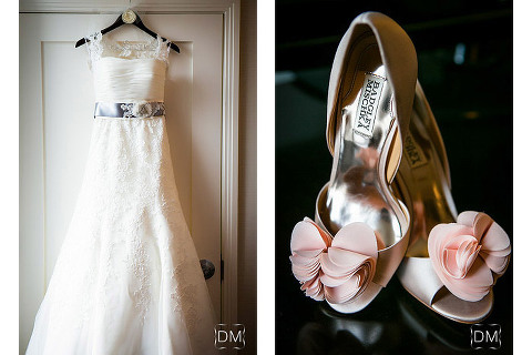 dress and shoe wedding details Biltmore Ballrooms Wedding. photographed by The Decisive Moment.
