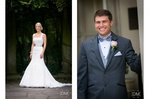 bride and groom formal images before wedding