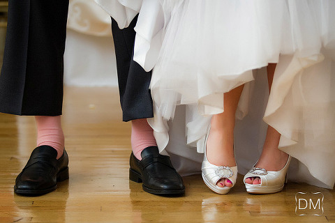 Shoe details at The Biltmore Ballrooms. Atlanta wedding photography by The Decisive Moment