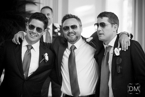 Cool groomsmen with sunglasses at The Biltmore Ballrooms. Atlanta wedding photography by The Decisive Moment