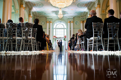 Bitmore Ballroom wedding ceremony. photographed by The Decisive Moment.