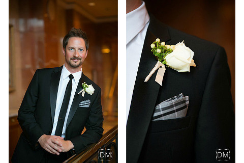 Four Seasons Atlanta wedding groom portrait