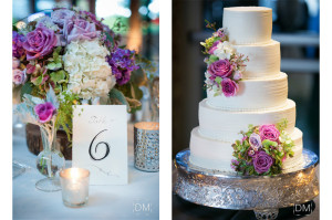 Wedding cake and details the foundry at Puritan Mill