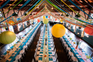 rehearsal dinner overall image at the Trolly Barn