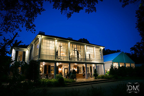 Exterior of the piedmont estate wedding venue 