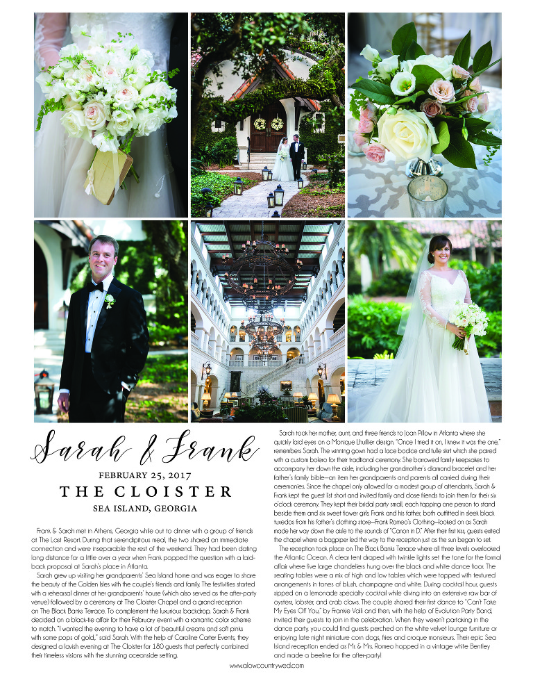 Wedding at The Cloister, Sea Island