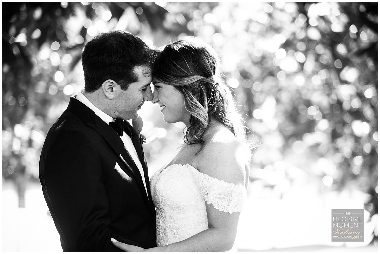 Bride and Groom having a special moment