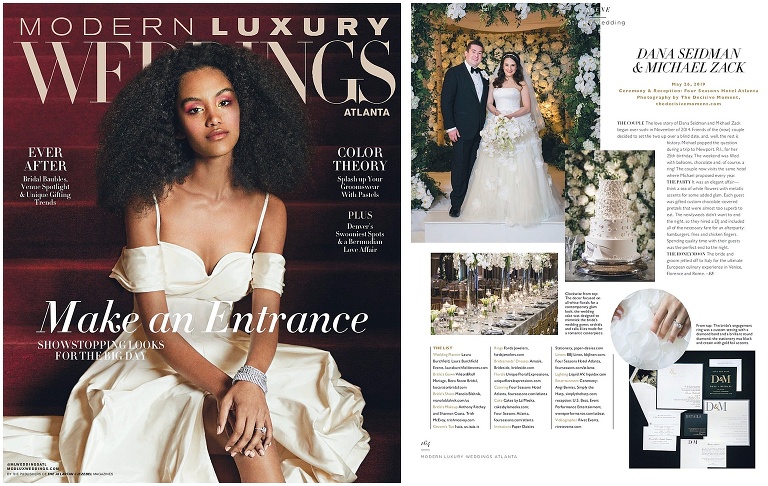 Modern Luxury Weddings featuring Decisive Moment Photography at Four Seasons Hotel Atlanta