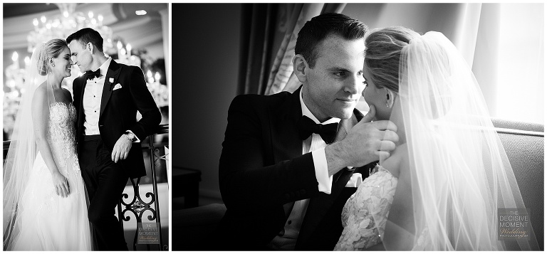 bride and groom photos before the wedding ceremony at st. regis atlanta