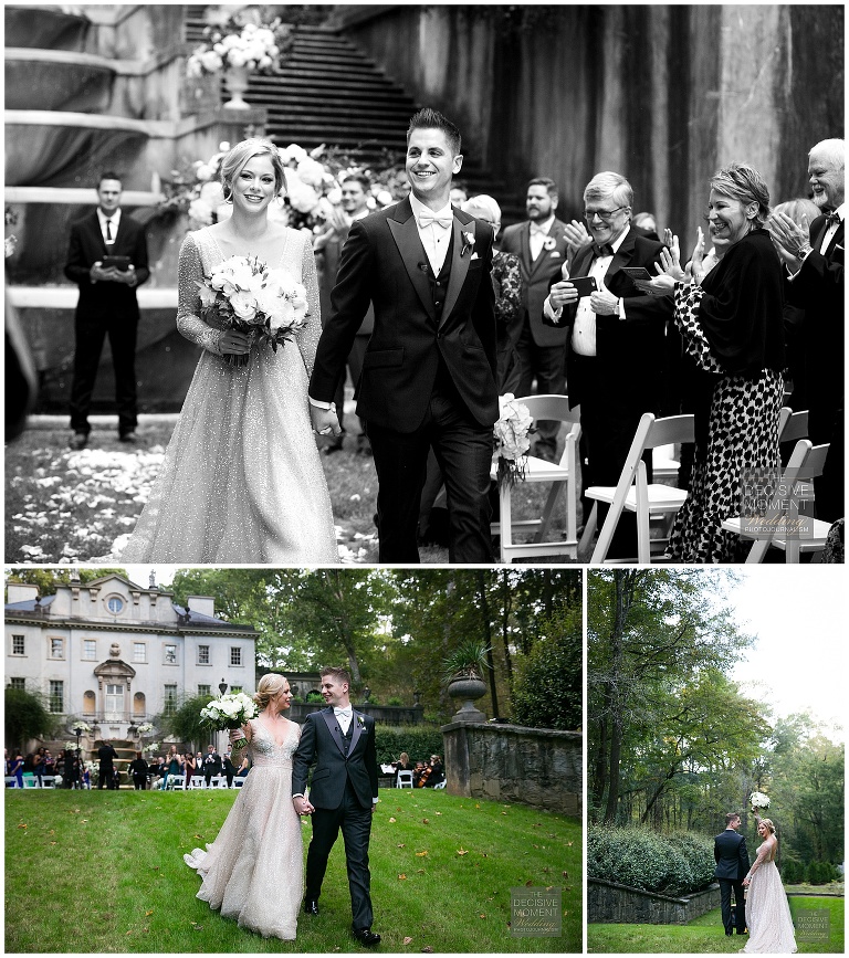 Mr. and Mrs. are married at swan house gardens atlanta history center