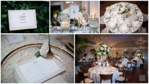 Wedding reception details at the swanhouse atlanta history center