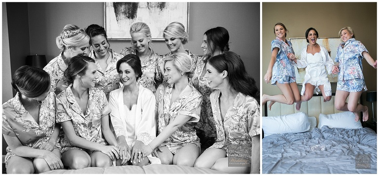 The Bride and her bridesmaids get ready for her Intercontinental Buckhead Atlanta Wedding