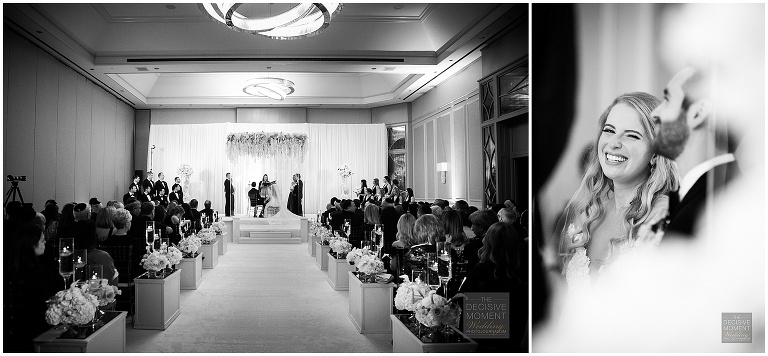 The ceremony at Grand Hyatt Buckhead Atlanta Luxury Jewish Wedding by The Decisive Moment