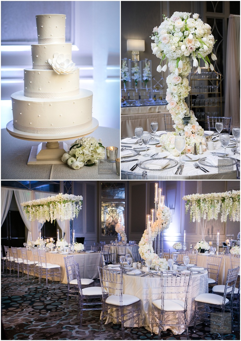 Cake and Flowers at Grand Hyatt Buckhead Atlanta Luxury Jewish Wedding by The Decisive Moment